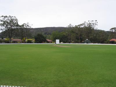 Bradman Oval from the Club House