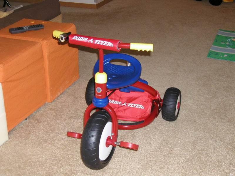 My first red tricycle