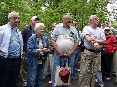 Phil Louer, Mike Stump, Lucy Book, George Book, Bob McWhorter, John Brown, Virginia Banks listening to Frances Jones (not shown)