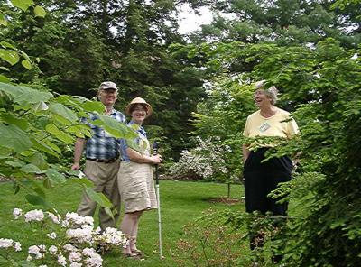 John & Sally Perkins with the hostess, Frances Jones.