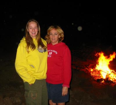 Carols in the desert.Daughter and Mom
