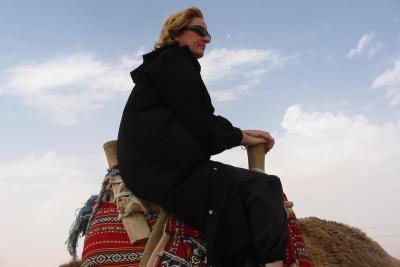 Barbara on a camel.jpg
