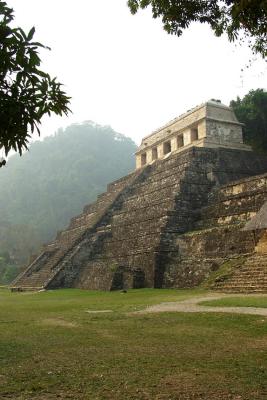 043 - Palenque: Temple of the Inscriptions at dawn