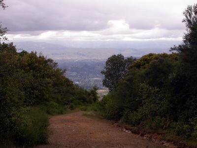View behind us of the Santa Clara Valley