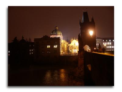 Looking accross the Charles Bridge