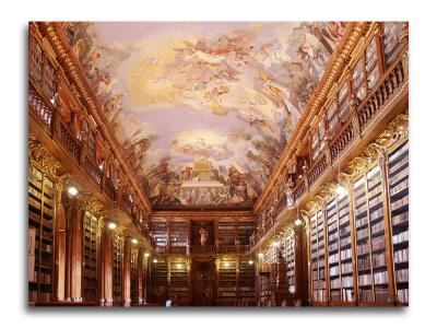 Strahov Monastery - The Philosophical Hall (or as I called it the gold Library with spectacular painted ceilings