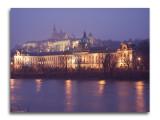 Castle from one of the many bridges at dusk