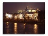 Castle from one of the many bridges at night