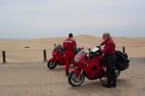 Red Riders check out the sand dunes