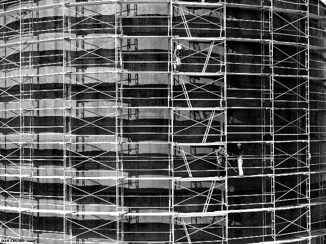 Scaffolding On Petroleum Tank