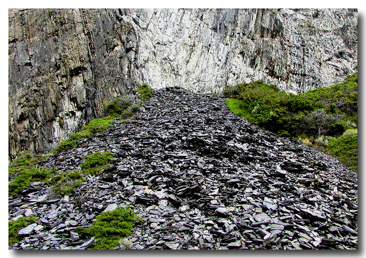 Cascading Shale Rock