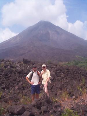 Father and son at Arenal