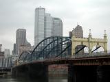 One of the prettier bridges in the City of Bridges (Pittsburgh, Smithfield Bridge)