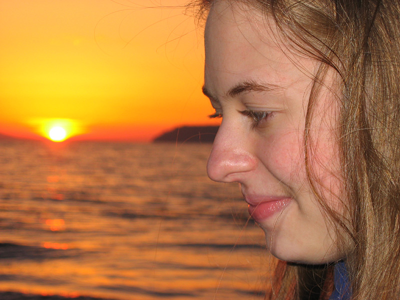 Kristie at Sunset