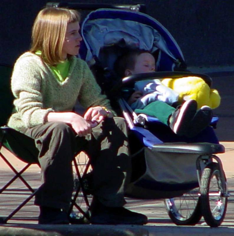 Waiting for the Parade