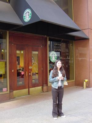 Mays first NY Starbucks.JPG