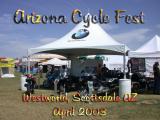 The BMW Motorcycles tent at Cycle Fest