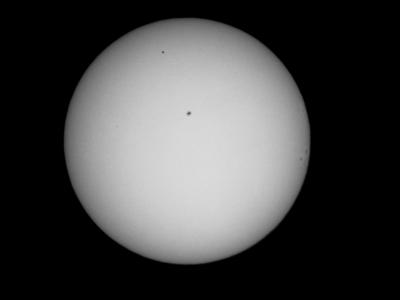 Mercury in Transit across Sun