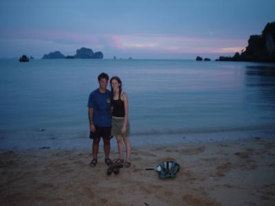 the requisite couple photo at Ton Sai