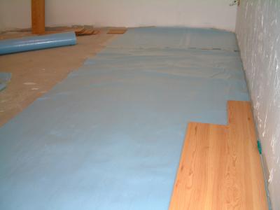 Starting the flooring
