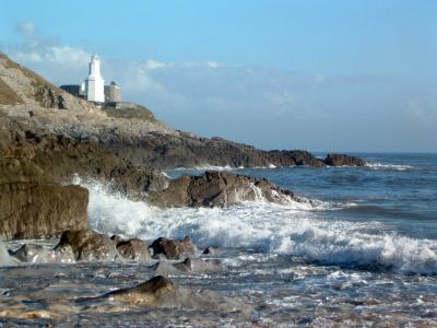Incoming tide, Bracelet Bay
