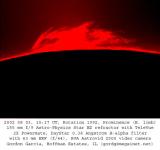 Solar Prominence, August 3 2002