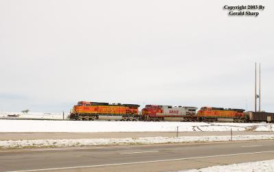 BNSF 5309 East At West Hudson, CO