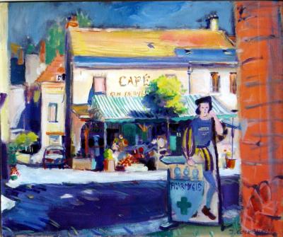 Caf at Montresor  -  60 x 50