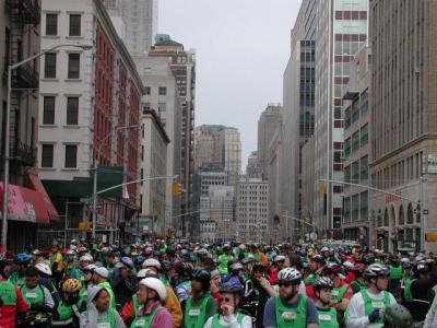 Church Street at Chambers:  the view to the south from Start Line A