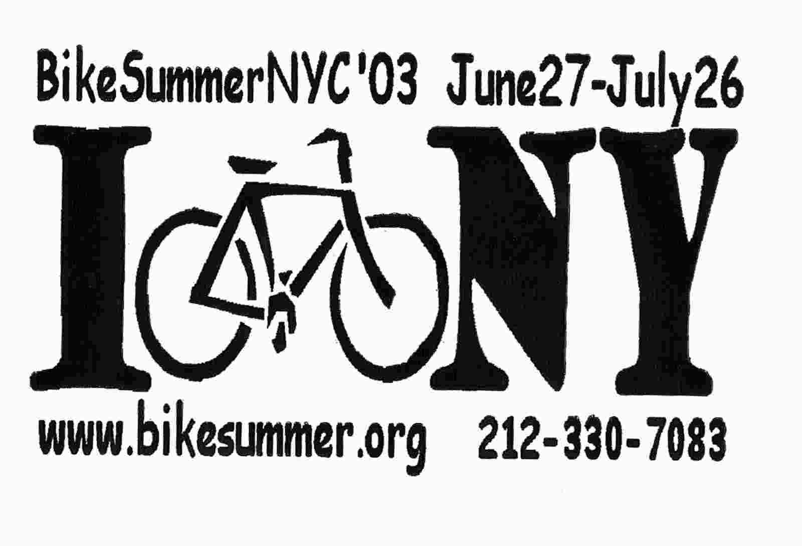 Bike Summer is in NYC this year!