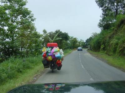 Bali - a loaded moped