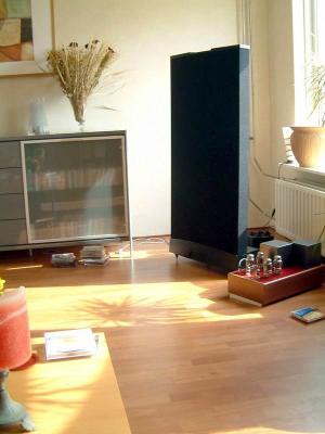 The huge left speaker box of Sander