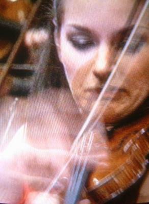 Janine Jansen in full concentration