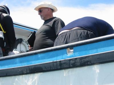 Neil aboard the boat