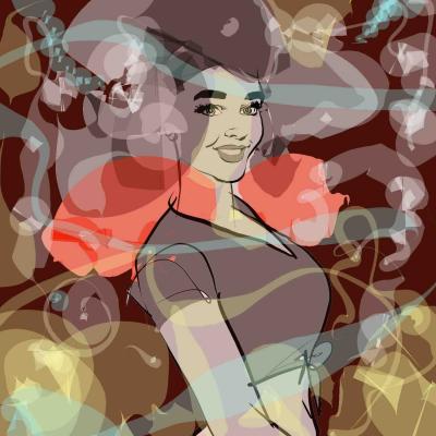 Bubble girl