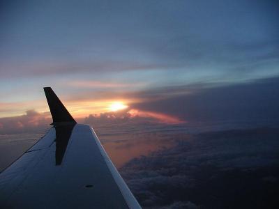 Sunrise at 25,000 feet