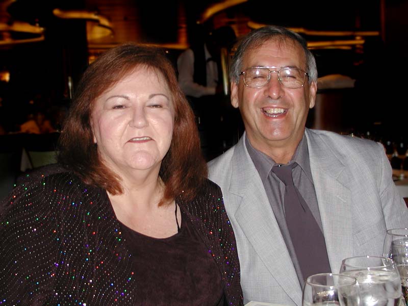 New friends and tablemates, John and Martha