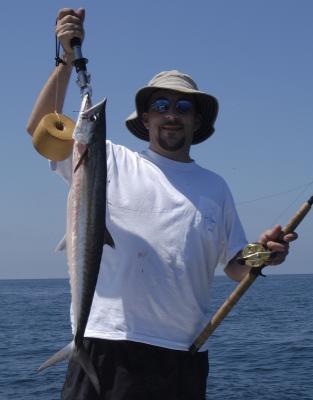 mike with kingfish