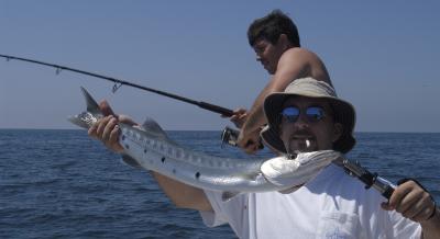 mike with barracuda