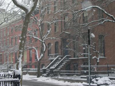 Brooklyn Heights in the snow