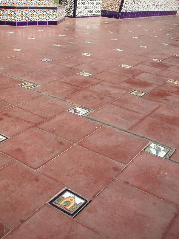 Tiled floor