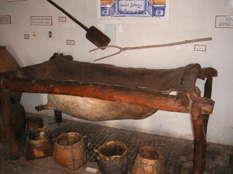 Ox hide crusher