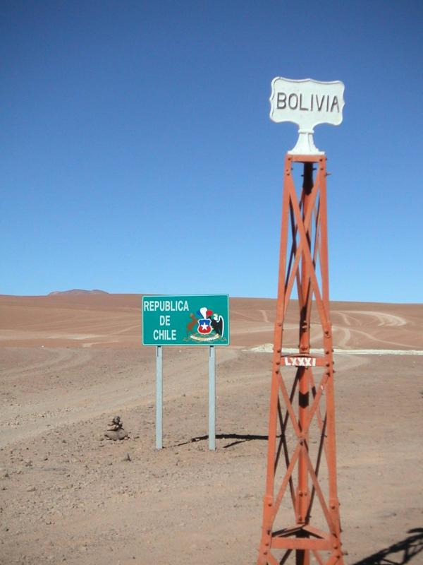 The border in the middle of nowhere