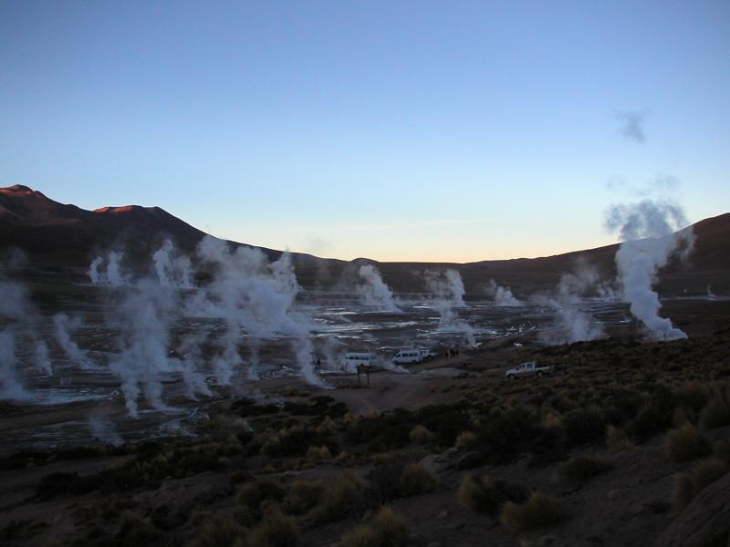 Hundreds of fumaroles