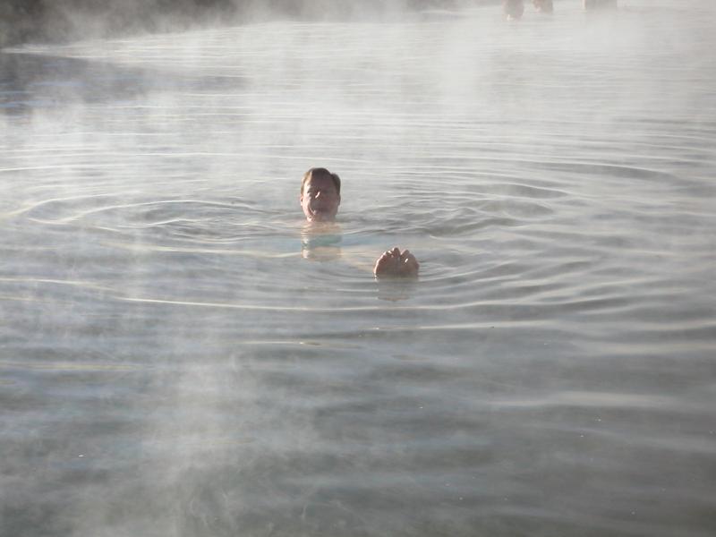 Peter takes a dip too