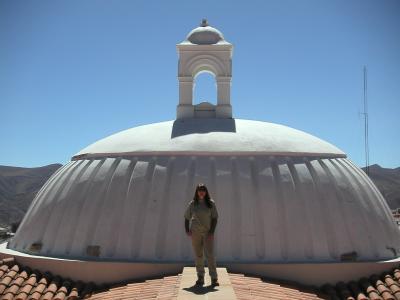 Jackie on the roof of the theatre