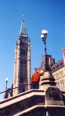 Pete at the Peace Tower