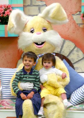 With the Easter Bunny 2003