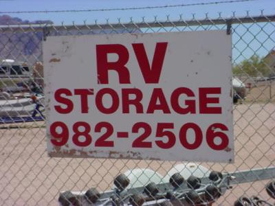 RV storage area codephone 480 982 2506