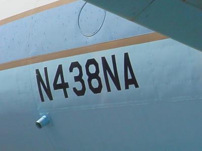 airplane serial number N438NA